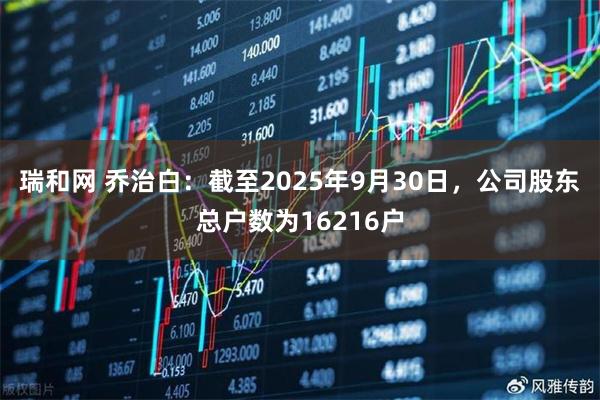 瑞和网 乔治白：截至2025年9月30日，公司股东总户数为16216户