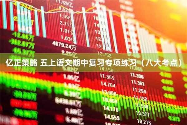 亿正策略 五上语文期中复习专项练习（八大考点）